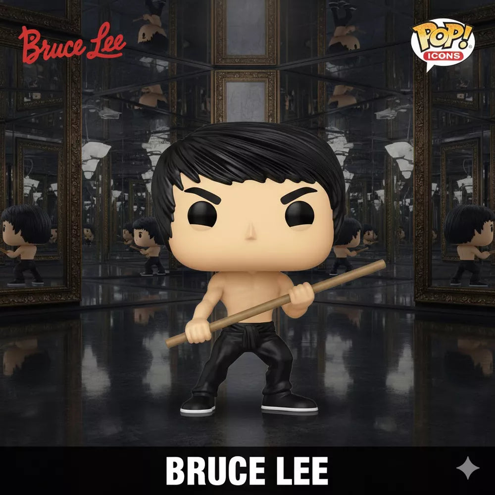 Funko Pop! Icons: Bruce Lee with Bo Staff – Vinyl Figure thumbnail
