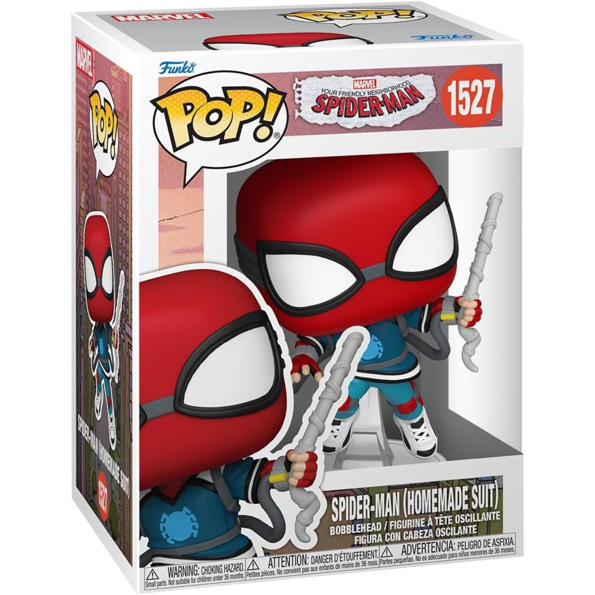 Funko Pop! Marvel: Friendly Neighborhood Spider-Man – Spider-Man (Homemade Suit) Vinyl Figure thumbnail