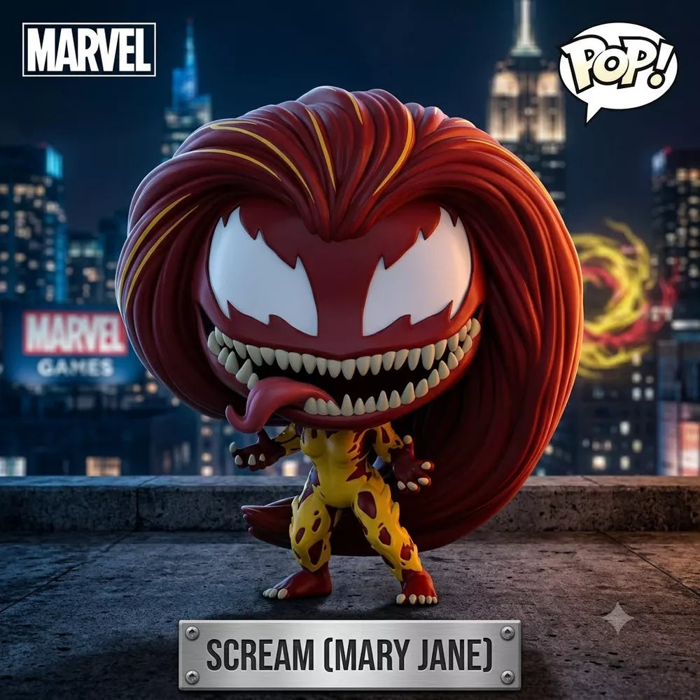 Funko POP! Marvel Gamerverse Scream Vinyl Figure #1026 #80329 thumbnail
