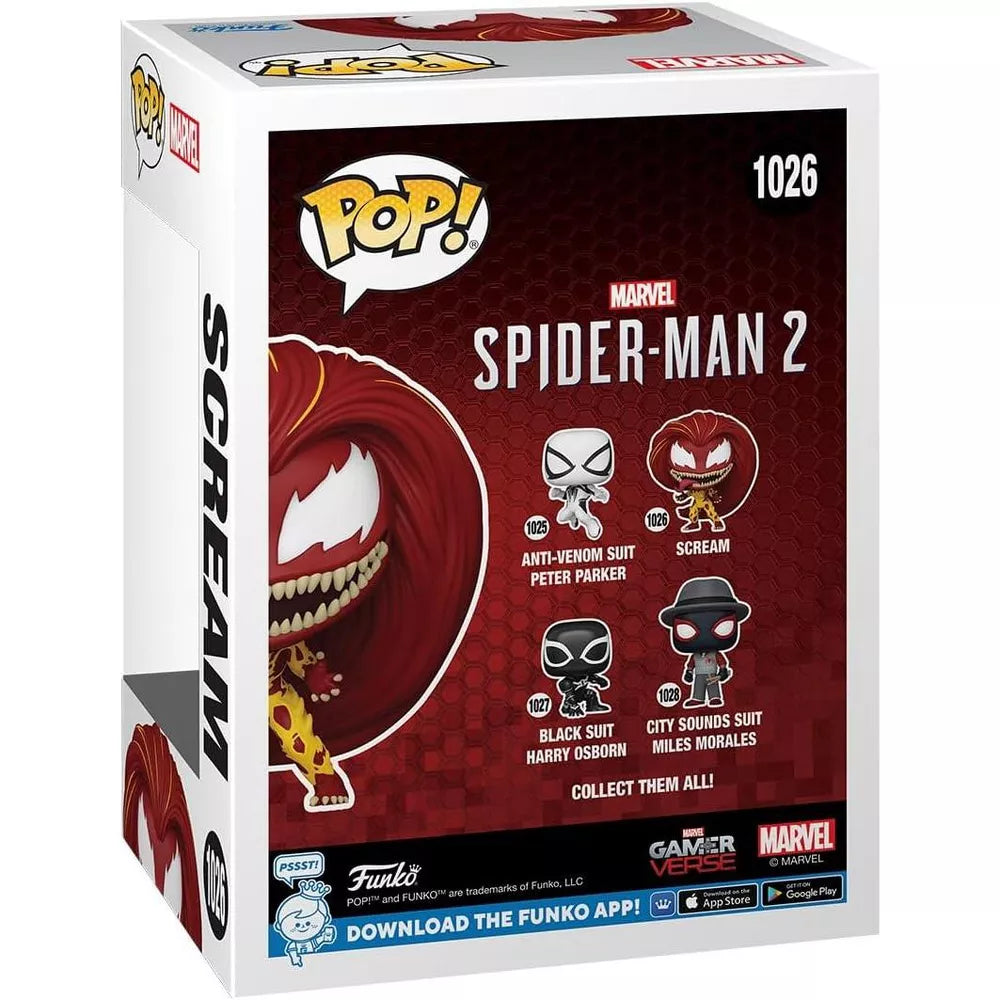 Funko POP! Marvel Gamerverse Scream Vinyl Figure #1026 #80329 thumbnail