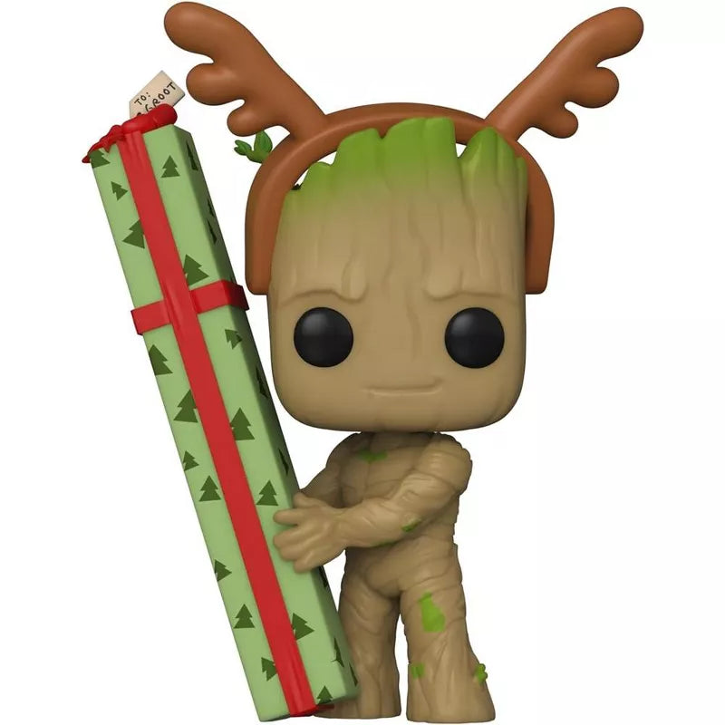 Funko Pop! Marvel Holiday: Guardians of The Galaxy - Groot Vinyl Figure #1105 #64332 thumbnail