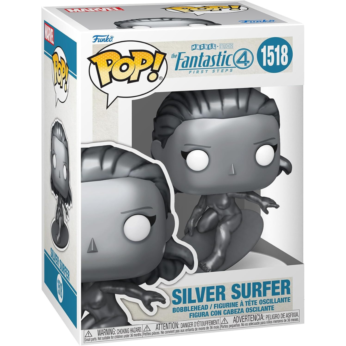 Funko Pop! Marvel: The Fantastic Four: First Steps - Silver Surfer Vinyl Figure thumbnail