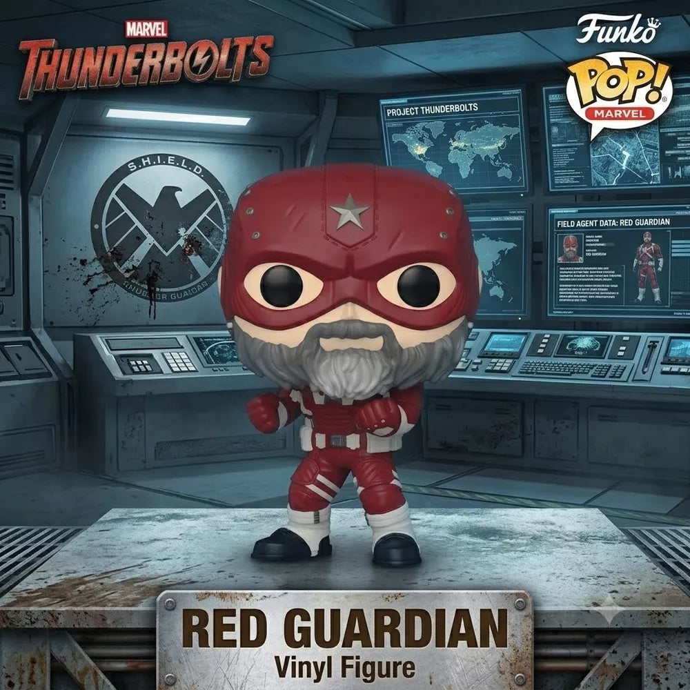 Funko POP! Thunderbolts Red Guardian Figure #1482 #76028 thumbnail