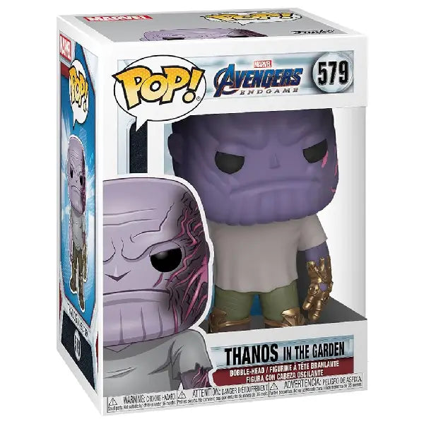 Funko Pop! Marvel: Avengers Endgame - Casual Thanos with Gauntlet. Thanos wears the Infinity Gauntlet on his left hand for a strategic reason—he is naturally right-handed. F-45141 thumbnail