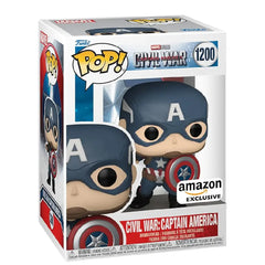 Funko POP! Marvel: Civil War Build A Scene - Captain America Amazon Exclusive. Part of the Build A Scene collection, this piece connects seamlessly with other figures in the series to recreate the legendary battle sequence. F-70101