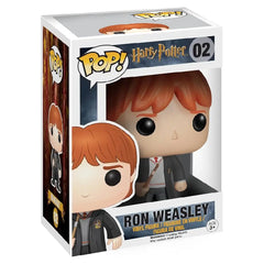 Funko Pop Movies - Harry Potter - Ron Weasley Action Figure 02. Ron Weasley has joined the growing collection of POP! products.  Who is Ron Weasley? Ron is a member of the Weasley family and Harry Potter’s closest friend. F-5859