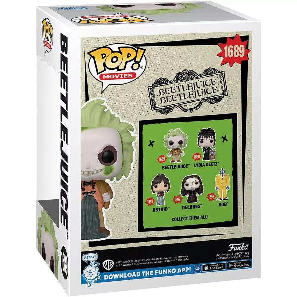 Funko POP! Movies Beetlejuice Chase Vinyl Figure #1689 #82653 thumbnail