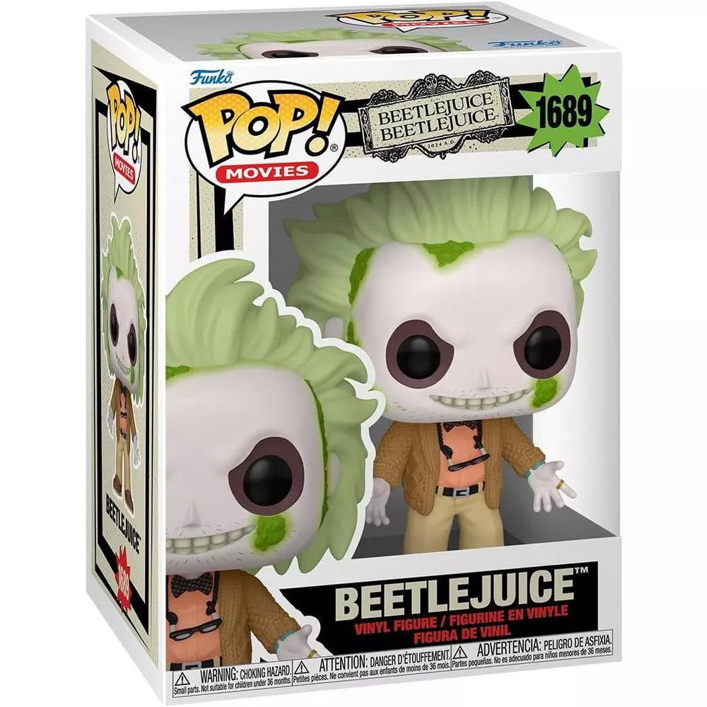 Funko POP! Movies Beetlejuice Vinyl Figure #1689 #82653 thumbnail