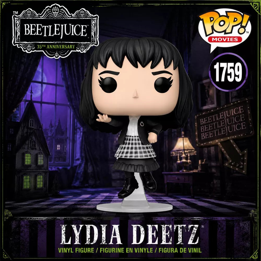 Funko POP! Beetlejuice Lydia Deetz Vinyl Figure #1759 #83564 thumbnail