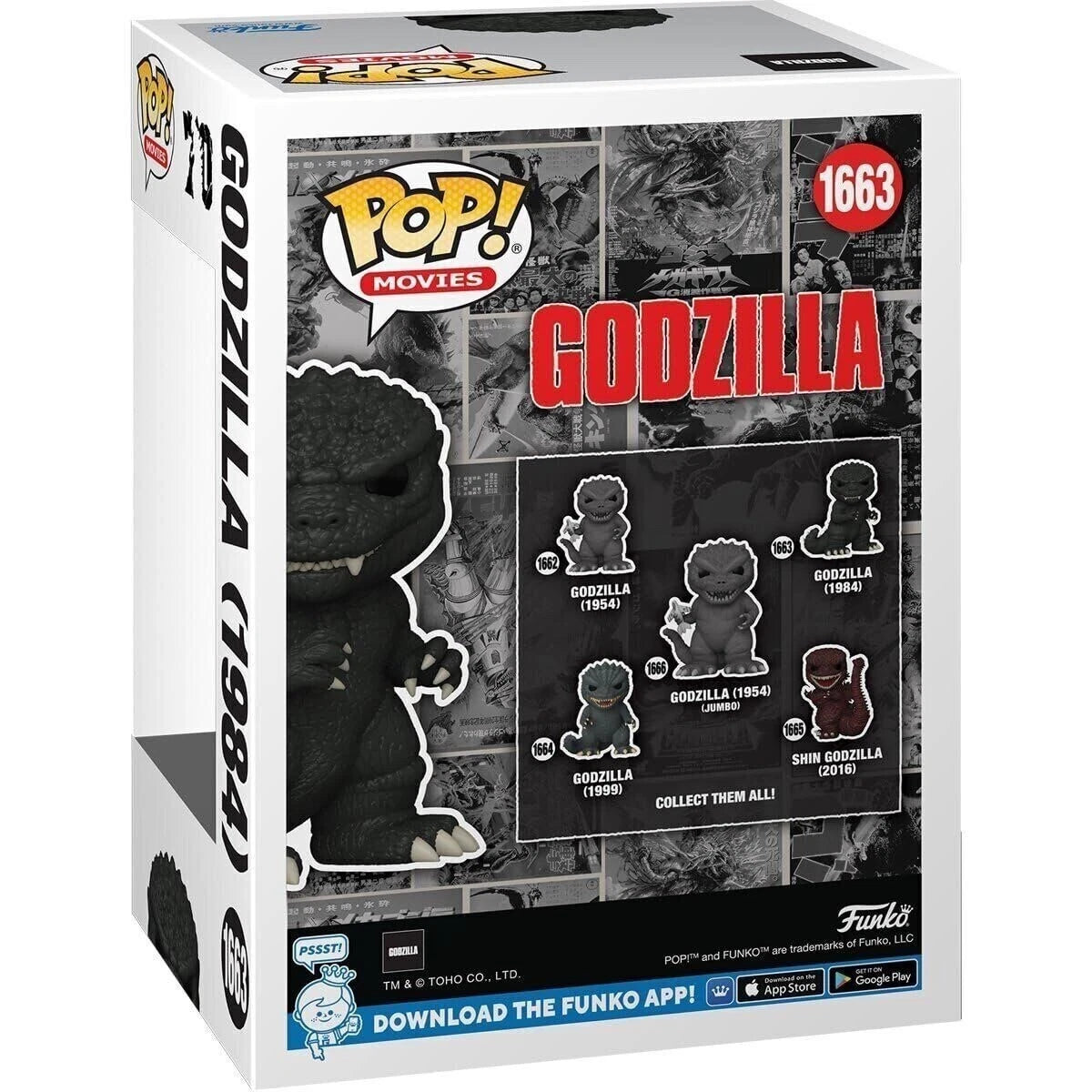 Funko Pop! Movies: Godzilla 1984 Vinyl Figure Collectible Kaiju Display Toy thumbnail