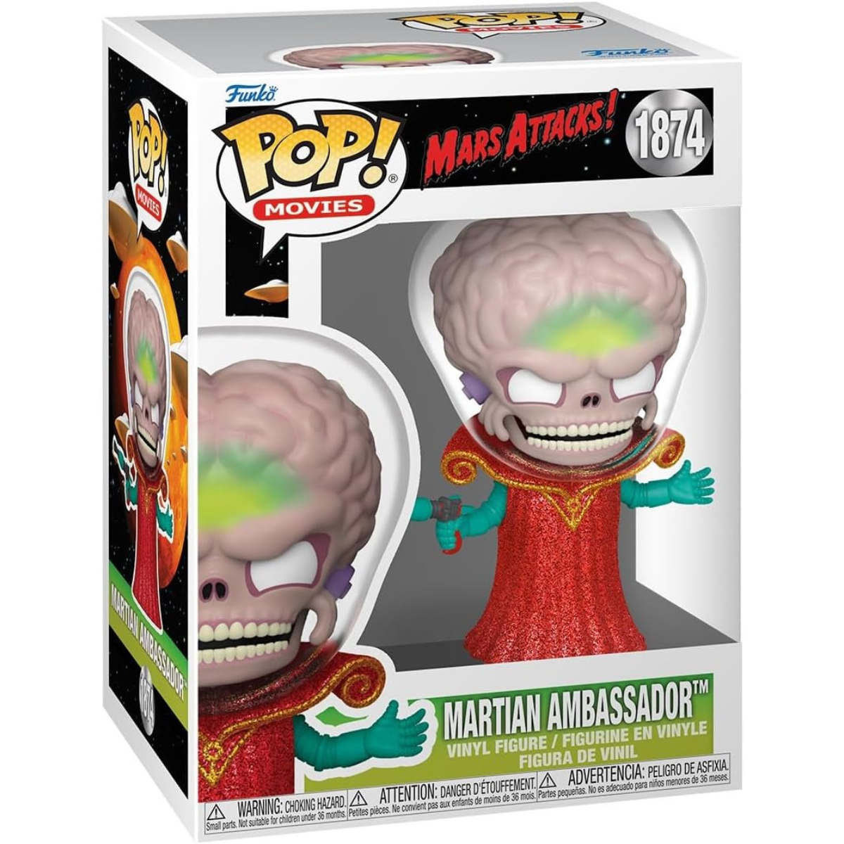 Funko Pop! Movies: Mars Attacks - Alien Leader (Martian Ambassador) Vinyl Figure thumbnail