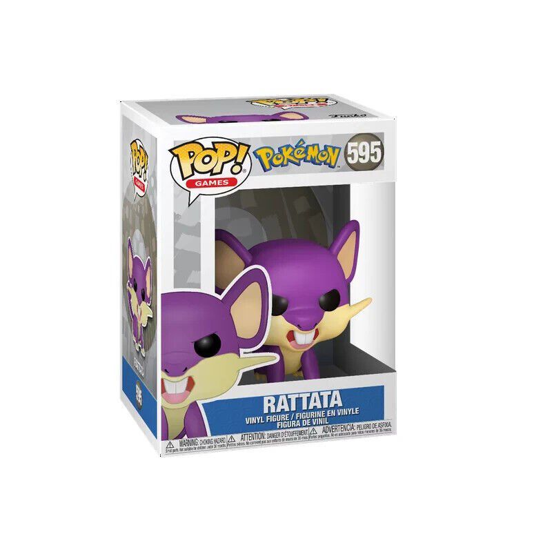 Funko Pop! Games: Pokémon – Rattata Vinyl Figure #595 Collectible Display Toy (#48398) thumbnail