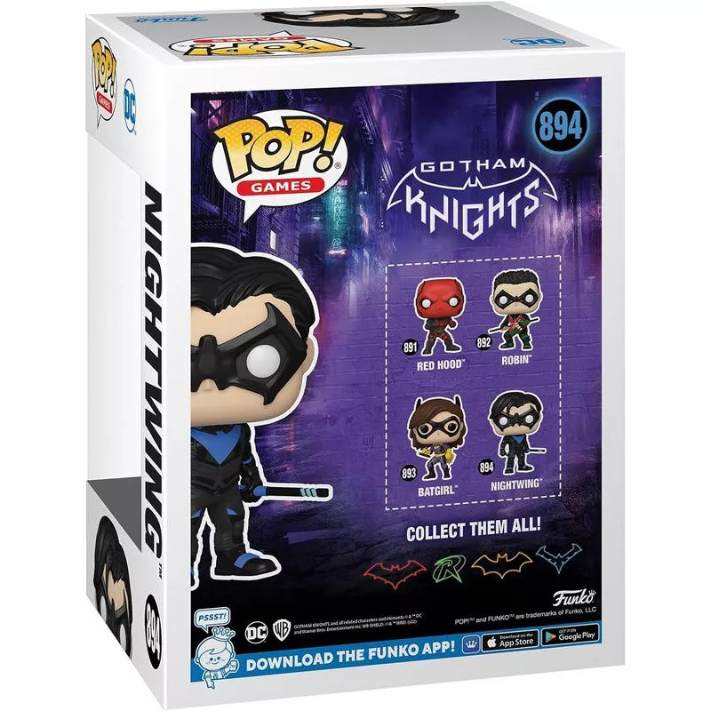 Funko Pop! Games: Gotham Knights – Nightwing Vinyl Figure Collectible Display Toy thumbnail