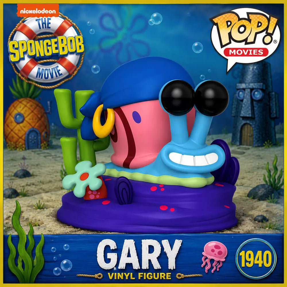 Funko POP! The SpongeBob Movie Gary Vinyl Figure #1940 #86310 thumbnail