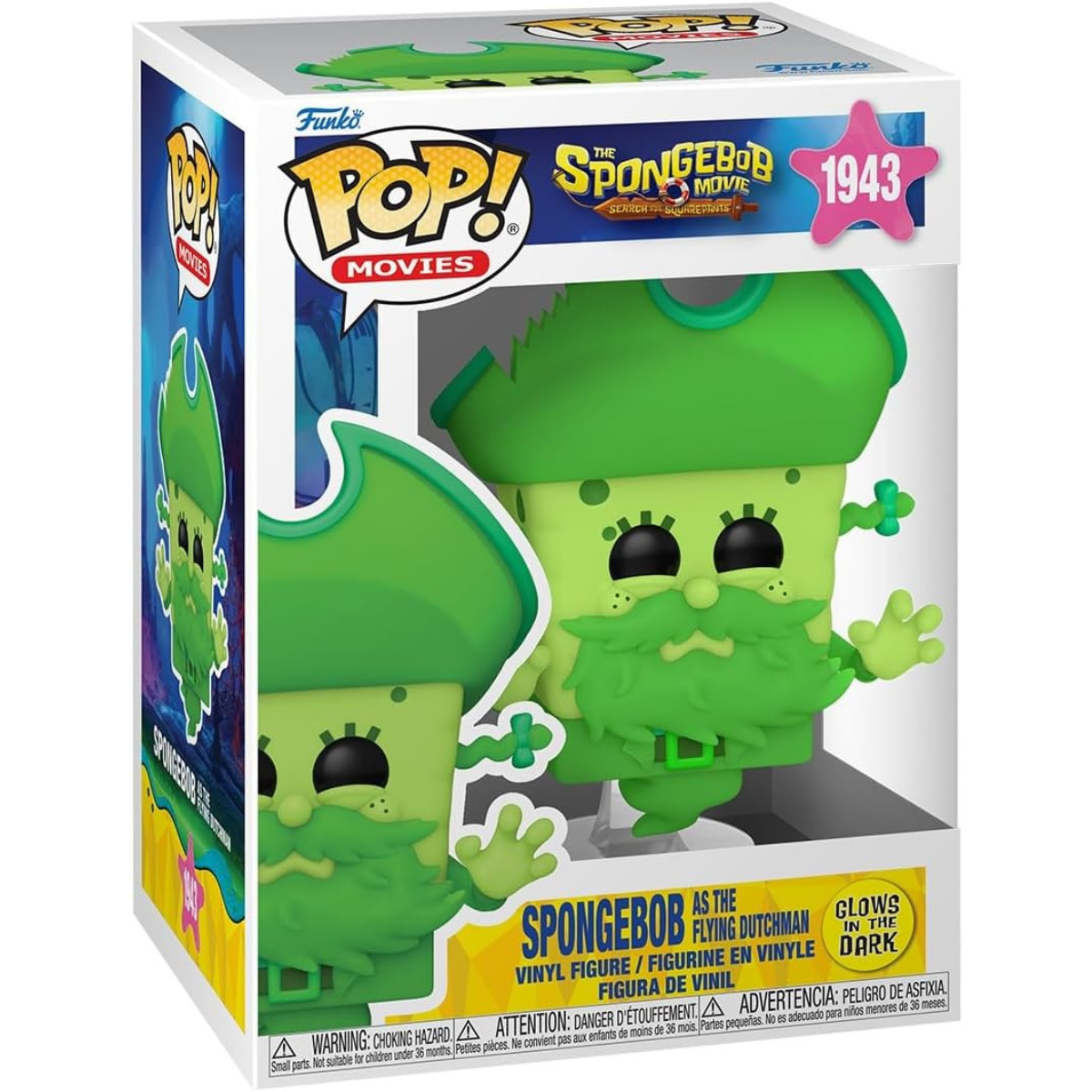 Funko Pop! Movies – SpongeBob SquarePants as The Flying Dutchman from The SpongeBob SquarePants Movie – Vinyl Collectible Figure thumbnail