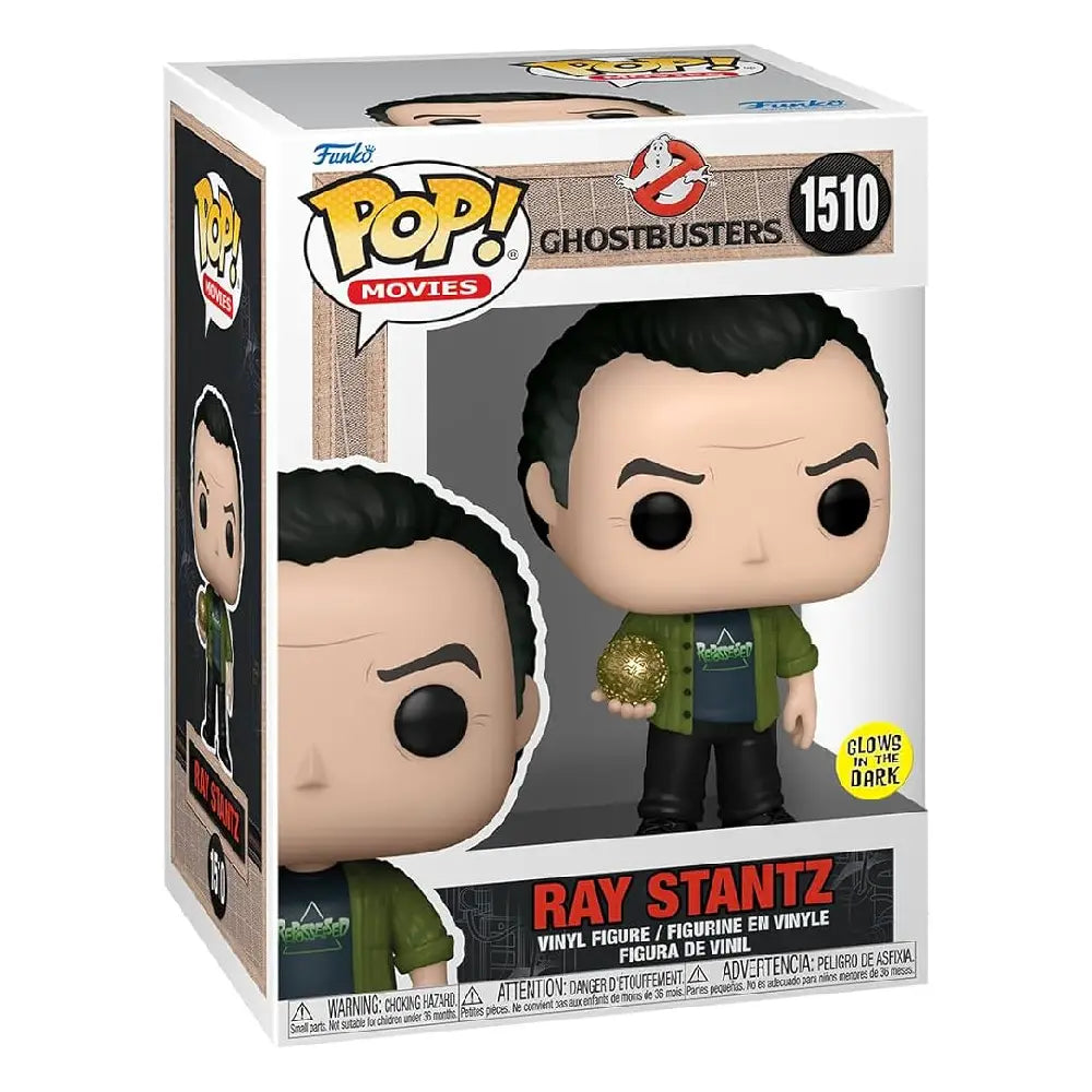 Funko Pop! Movies: Ghostbusters: Frozen Empire - Ray Stantz Glow in The Dark. Measuring about 3.75 inches tall, this vinyl figure features Ray Stantz dressed in his classic Ghostbusters outfit, complete with his proton pack and signature jumpsuit. F-73387 thumbnail