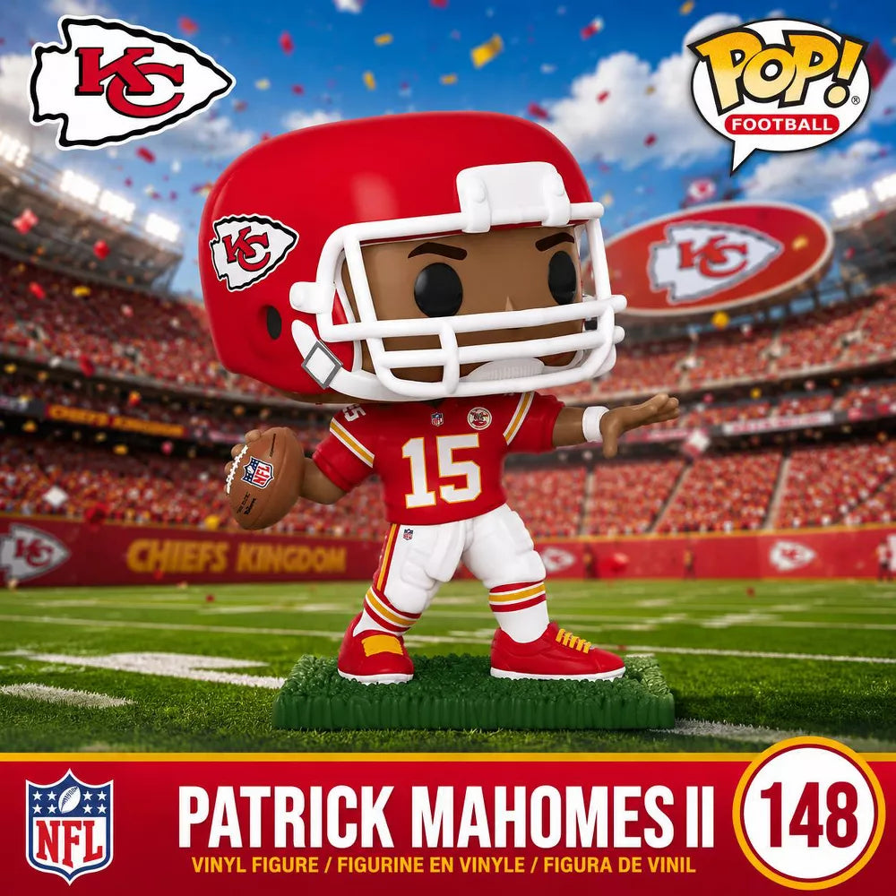 Funko POP! NFL: Patrick Mahomes II Vinyl Figure #148 #50979 thumbnail