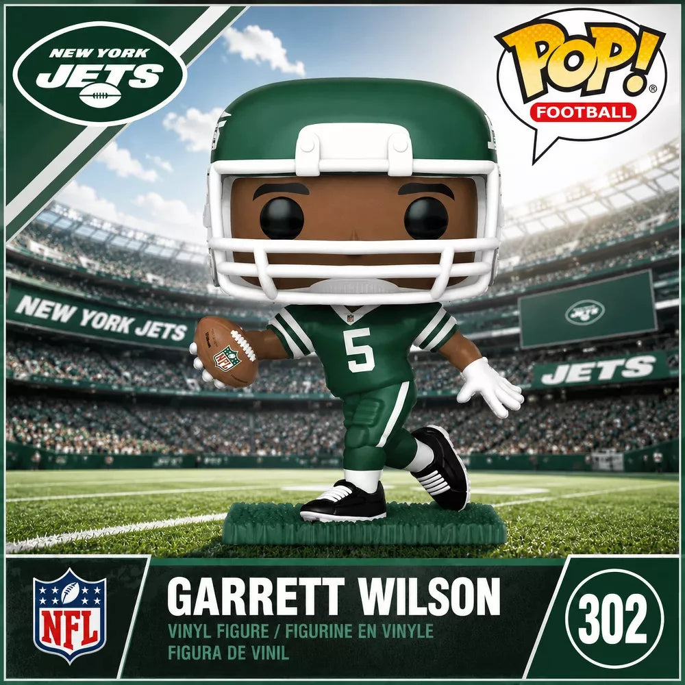 Funko POP! NFL: Garrett Wilson Vinyl Figure #302 #83914 thumbnail