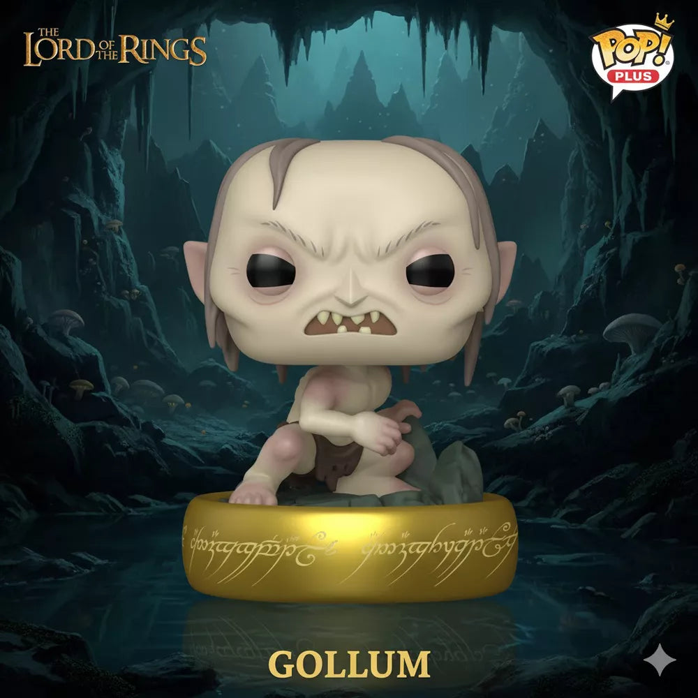 Funko Pop! Plus: The Lord of The Rings - Gollum - Glow in The Dark Vinyl Figure thumbnail