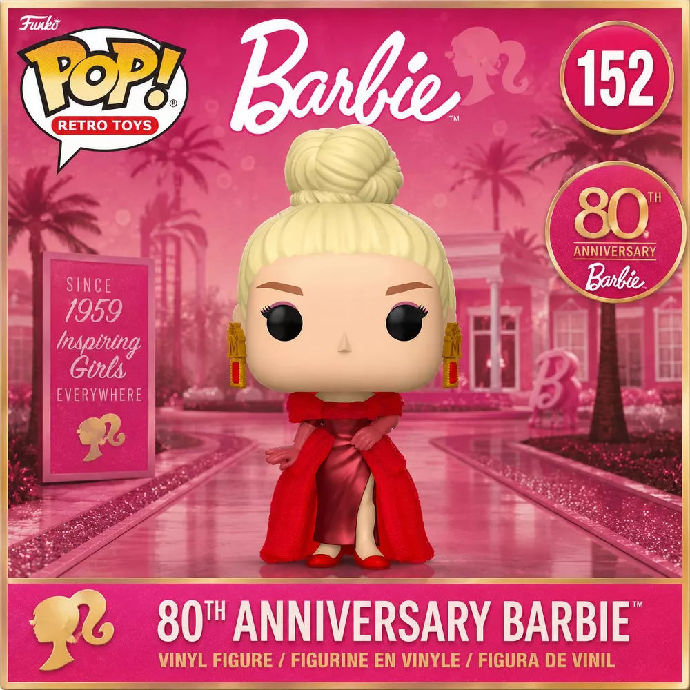 Funko POP! Mattel 80th Anniversary Barbie Vinyl Figure #152 #83812 thumbnail