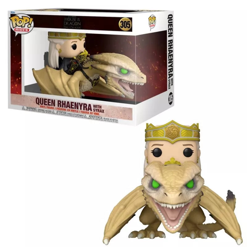 Funko Pop! Rides Deluxe: House of The Dragon - Queen Rhaenyra with Syrax #305 #76490 thumbnail