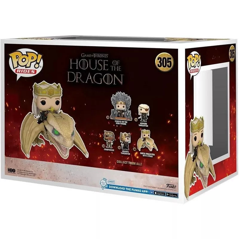 Funko Pop! Rides Deluxe: House of The Dragon - Queen Rhaenyra with Syrax #305 #76490 thumbnail