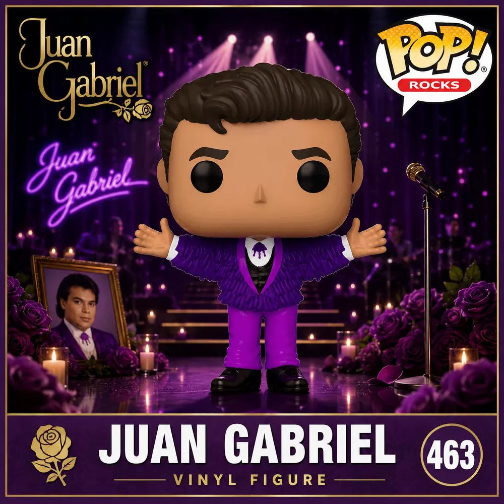 Funko POP! Juan Gabriel Purple Outfit Vinyl Figure #463 #83839 thumbnail