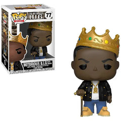 Funko Pop Rocks: The Notorious B.I.G. - Notorious B.I.G. with Crown. With an unmatched impact on hip hop, it’s only right that this Notorious B.I.G. Pop! figure. F-31550