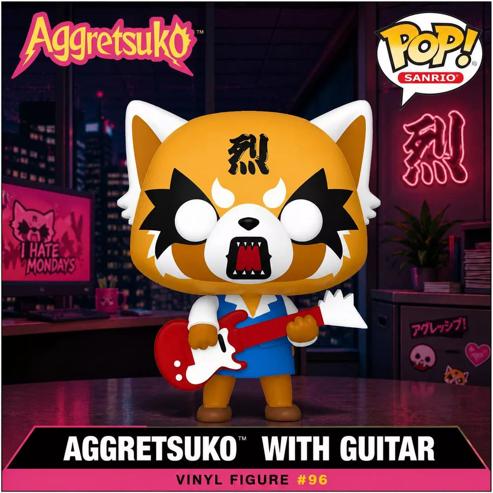 Funko POP! Sanrio: Aggretsuko with Guitar Vinyl Figure #96 thumbnail