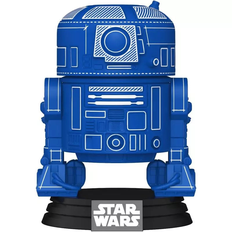Funko Pop! Star Wars: R2-D2 -Blueprint - Vinyl Figure #798 #86845 thumbnail