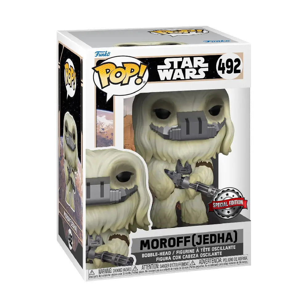Funko Pop! Star Wars: Across The Galaxy - Moroff Amazon Exclusive. Measuring around 3.75 inches tall, this collectible brings Moroff’s fierce and memorable presence to life with remarkable attention to detail. F-55626 thumbnail