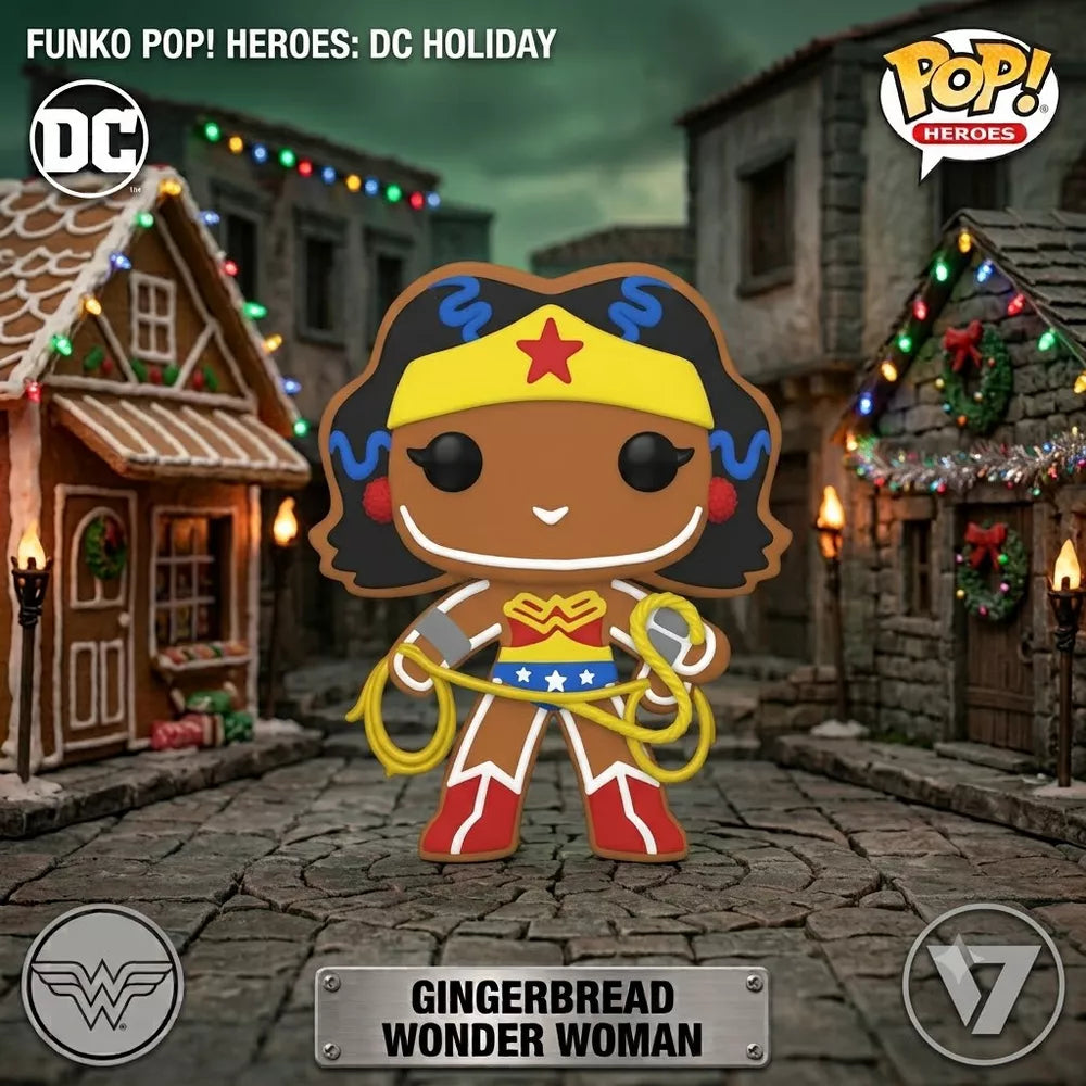 Funko POP! Holiday Wonder Woman Vinyl Figure #446 #64324 thumbnail