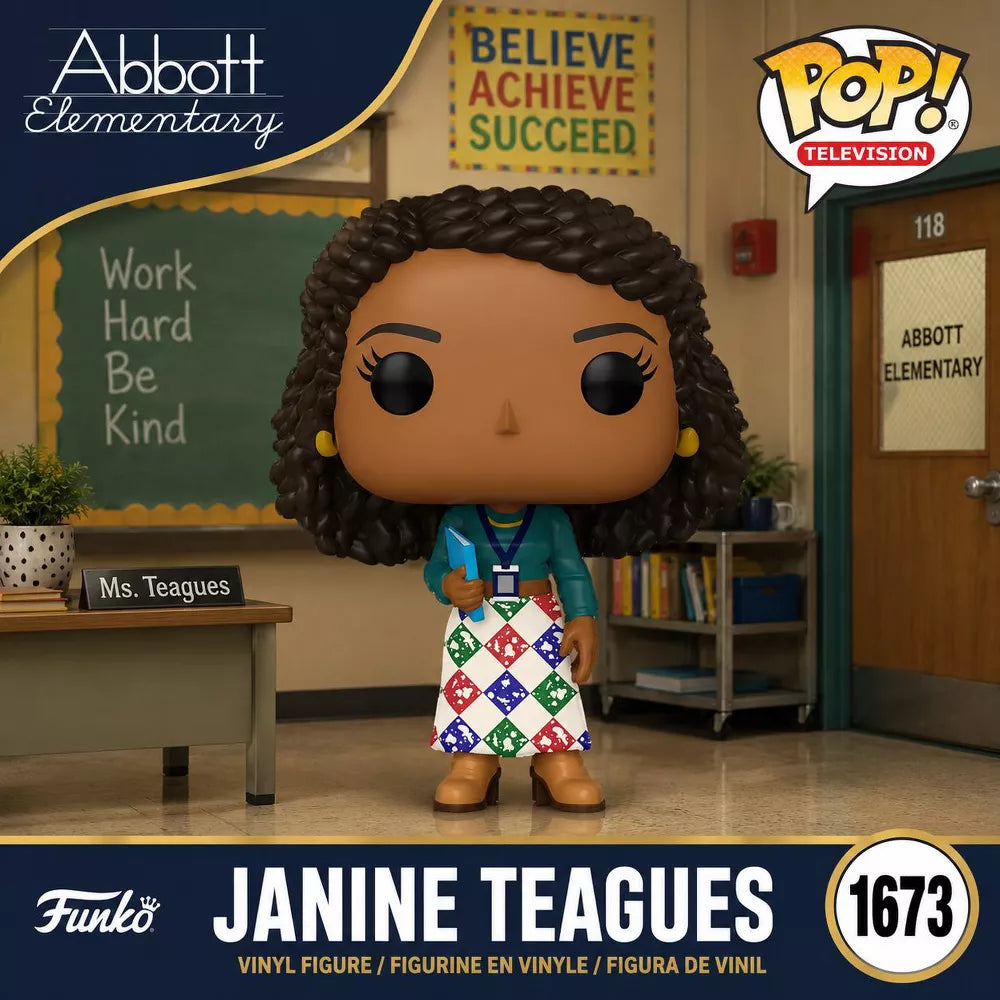 Funko POP! Abbott Elementary Janine Teagues Figure #1673 #83480 thumbnail