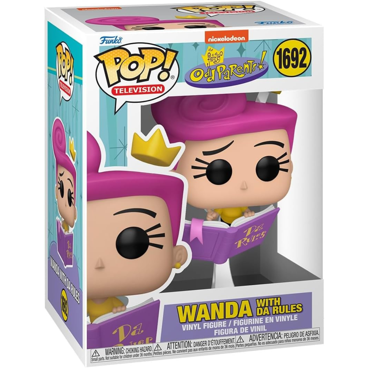 Funko Pop! TV: The Fairly OddParents – Wanda with Da Rules Vinyl Figure thumbnail