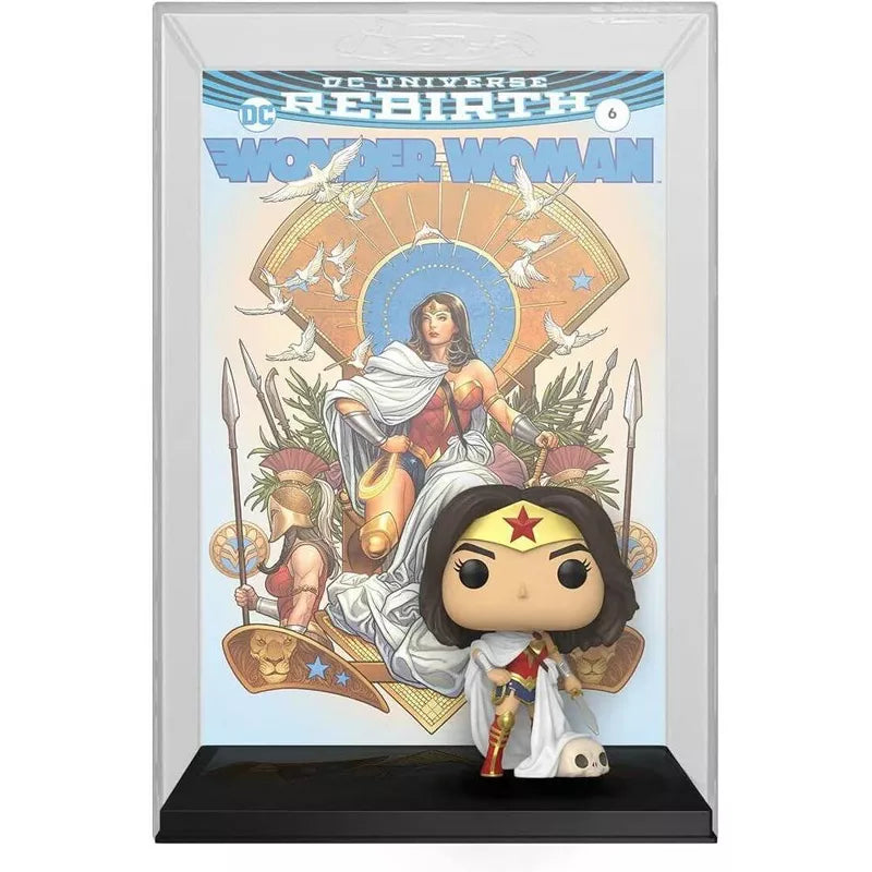 Funko Pop! Vinyl Comic Cover: Wonder Woman Rebirth 80th Anniversary Collectible Figure with Display Case thumbnail