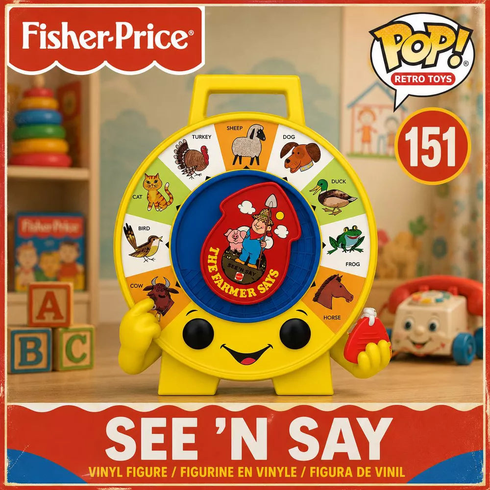 Funko POP! Fisher-Price See 'n Say Vinyl Figure #151 #67442 thumbnail