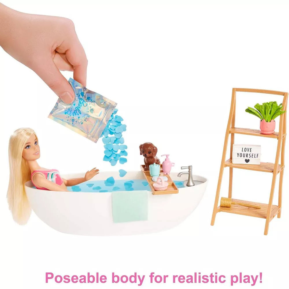 Barbie Doll & Bathtub Playset with Accessories thumbnail