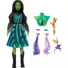 Wicked Get Ready with Elphaba Doll Set with 7 Accessories