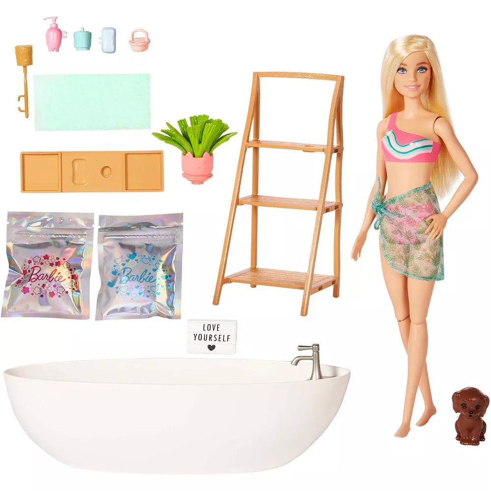 Barbie Doll & Bathtub Playset with Accessories thumbnail