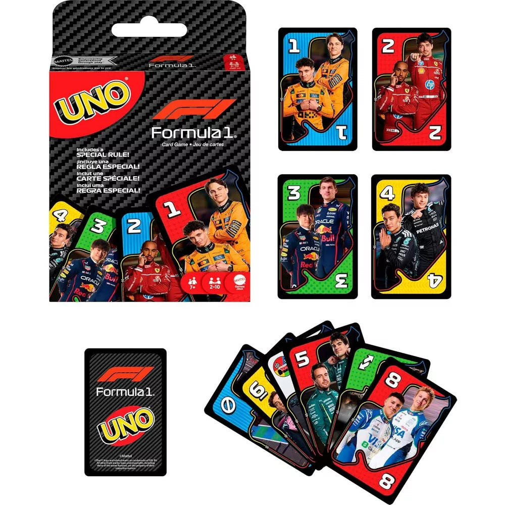 Mattel UNO Formula 1 Card Game