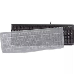 Logitech K120 USB Wired Standard Keyboard 920-010015 For Education With Silicone Cover included