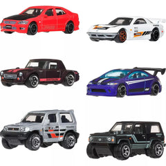 Hot Wheels Streets of Japan Silver Series 6-Car Set