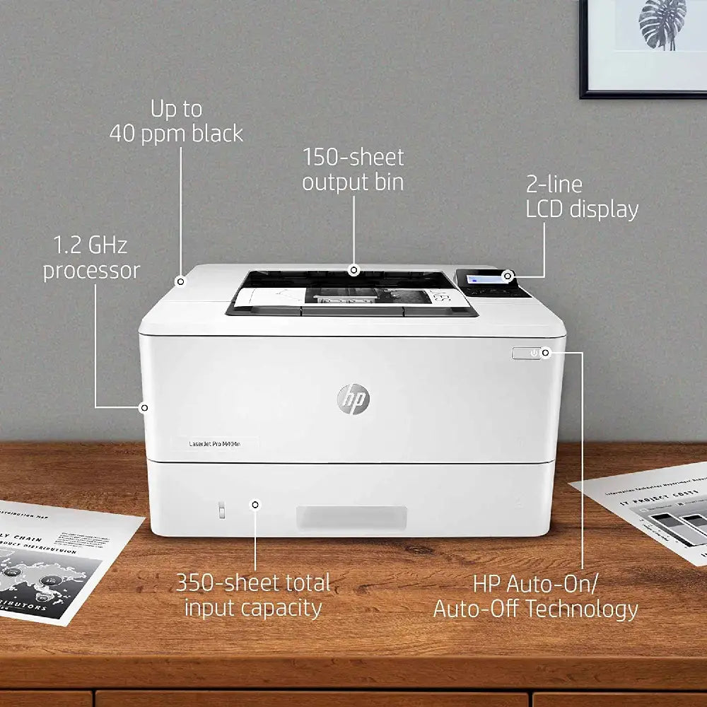 HP LaserJet Pro M404n Laser Printer Monochrome W1A52-00901 thumbnail