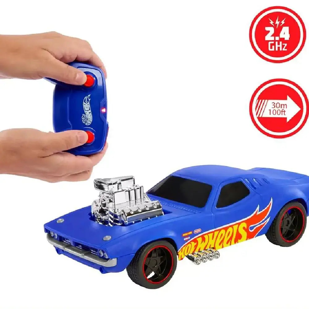 Hot Wheels 1:16 Scale RC Rodger Dodger Toy Car, thumbnail