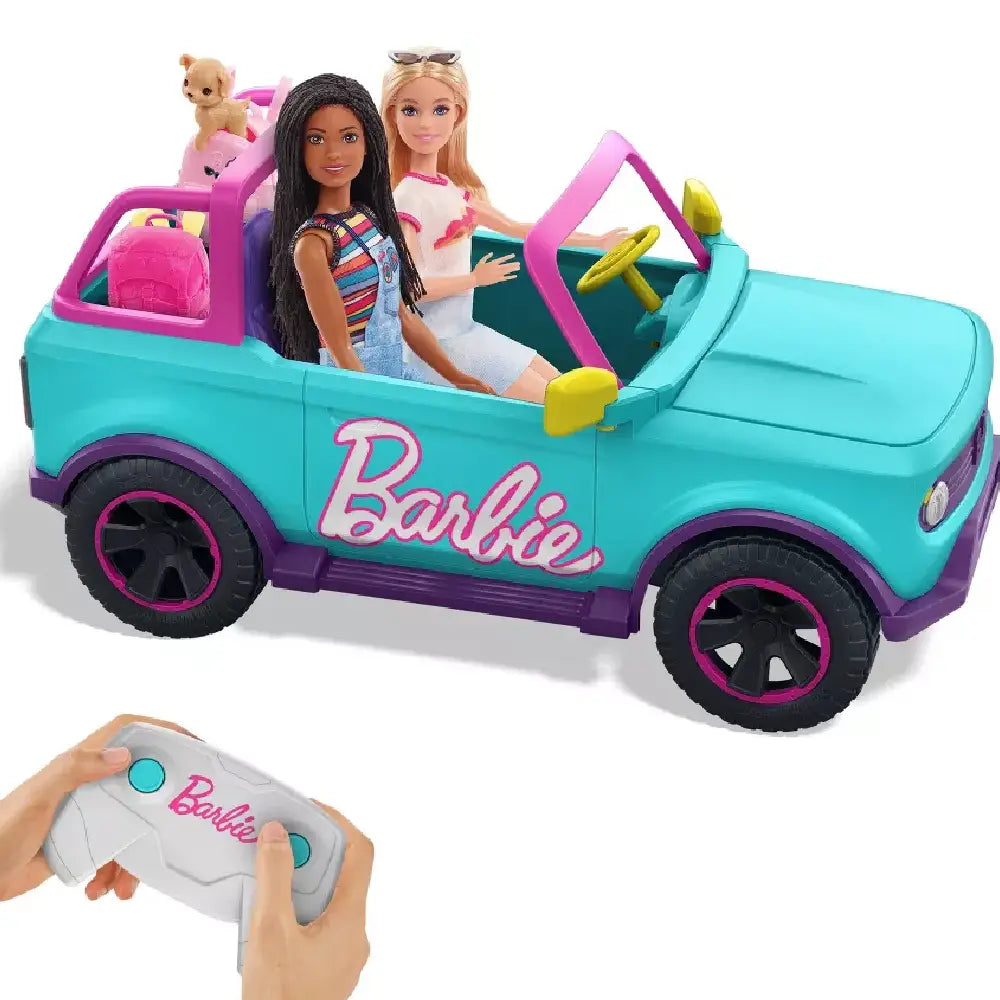 Barbie HOT WHEELS® Battery-Powered RC SUV Vehicle Blue HTP53 thumbnail