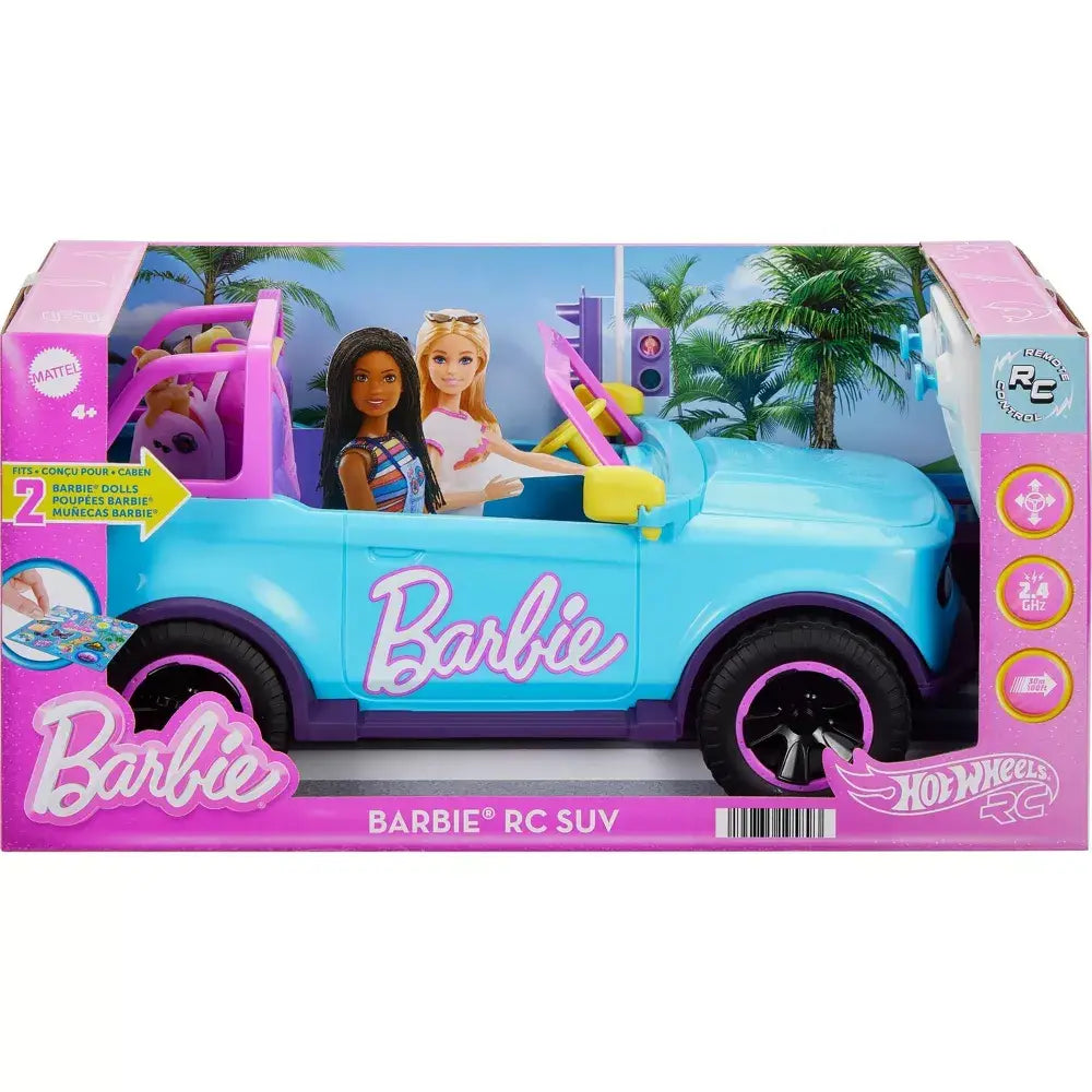 Barbie HOT WHEELS® Battery-Powered RC SUV Vehicle Blue HTP53 thumbnail