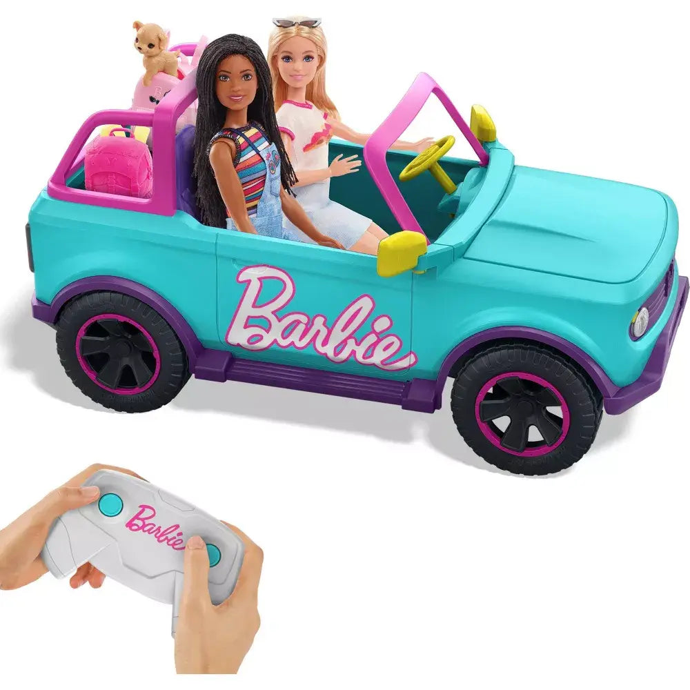 Barbie HOT WHEELS® Battery-Powered RC SUV Vehicle Blue HTP53 thumbnail
