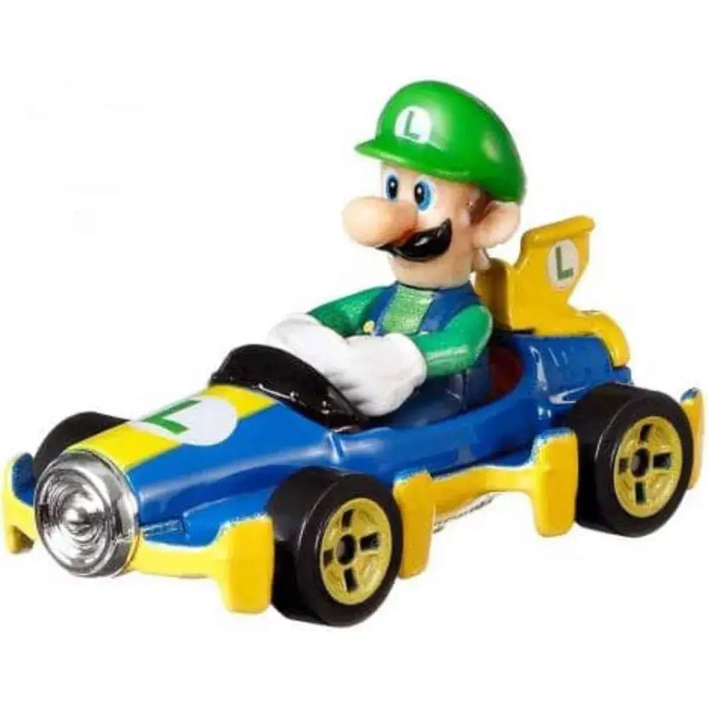 Hot Wheels Mario Kart Luigi Mach 8 GBG27 thumbnail