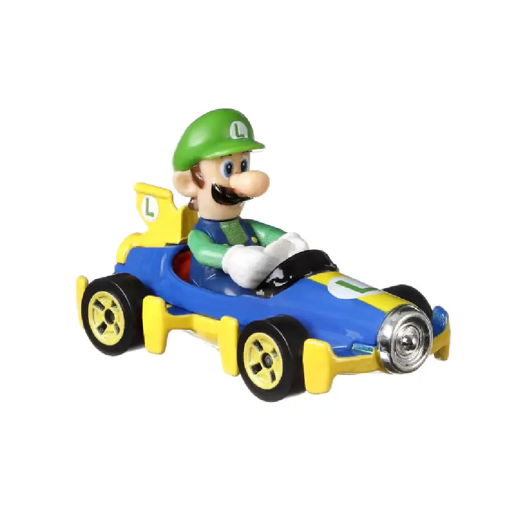 Hot Wheels Mario Kart Luigi Mach 8 GBG27 thumbnail