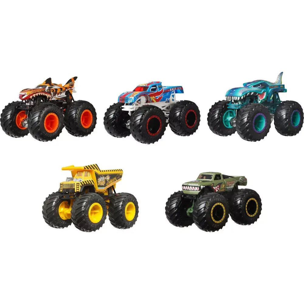 Hot Wheels Monster Trucks Crash Crew 5-Pack of 1:64 Scale JFF65 thumbnail